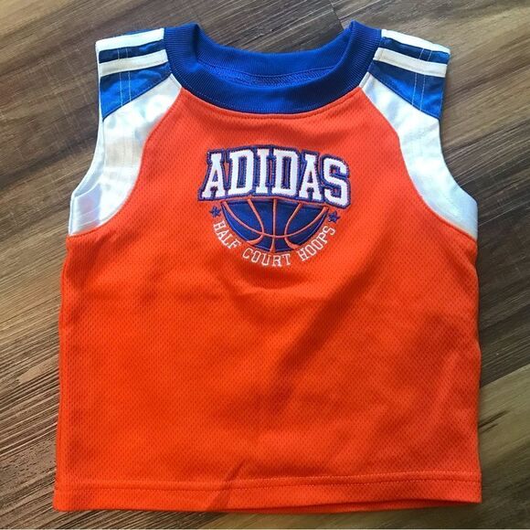 Adidas Basketball 2 Piece Set 12M Orange & Blue - Picture 2 of 9
